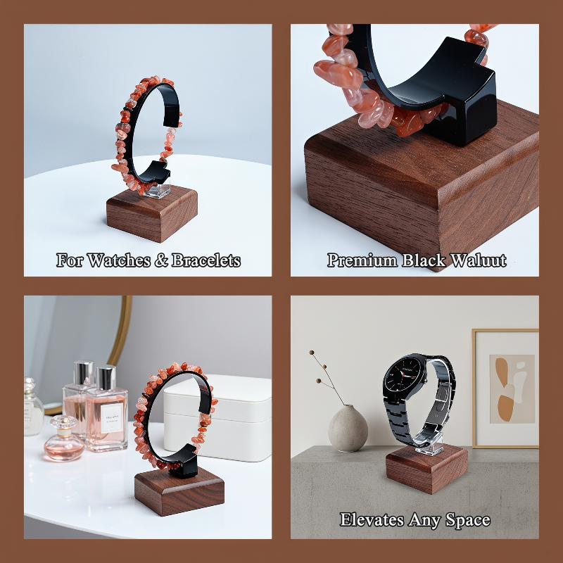 Wooden C-Shaped Watch Holder J - Jewelry And Watches Inc ulasan dan harga