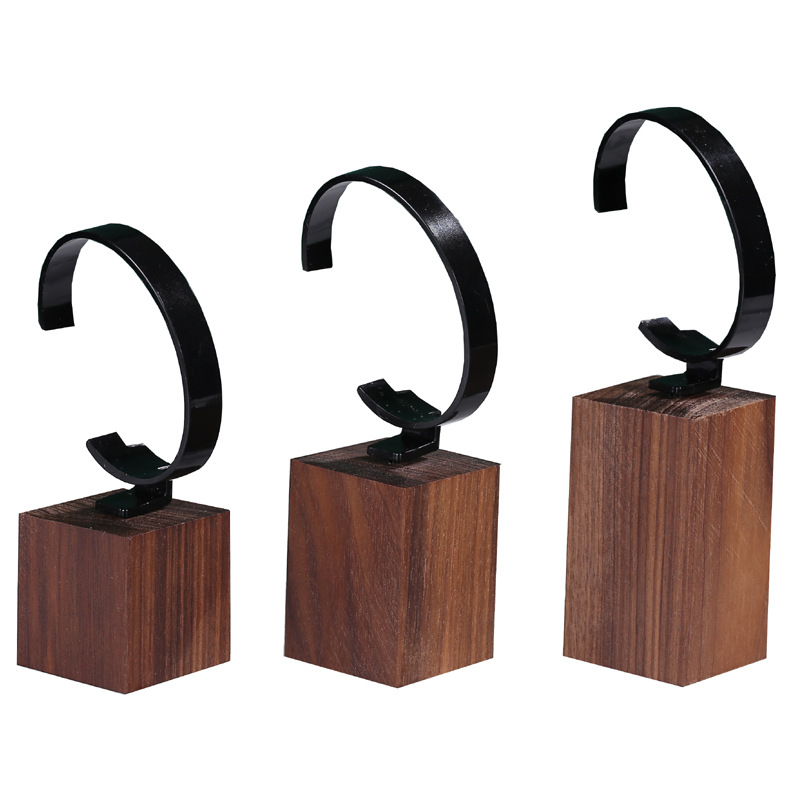New Wooden C Shaped Watch Disp - Jewelry And Watches Inc ulasan dan harga
