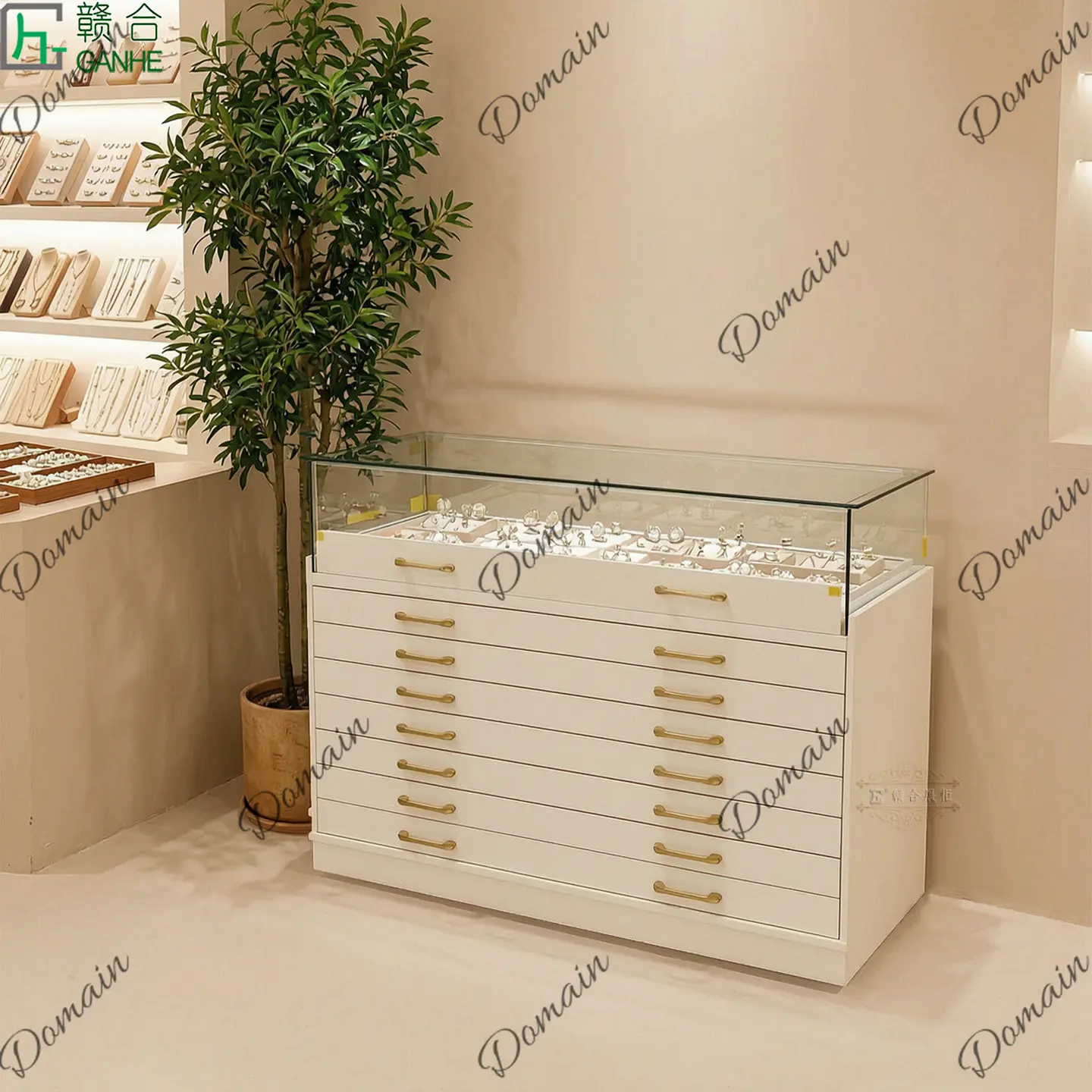 81 N Light luxury glass displa - Jewelry For Watches ulasan dan harga